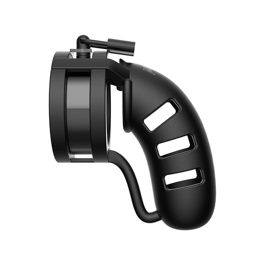 Man Cage 19 Male 4.5 Inch Chastity Cage With Ball Splitter - UABDSM