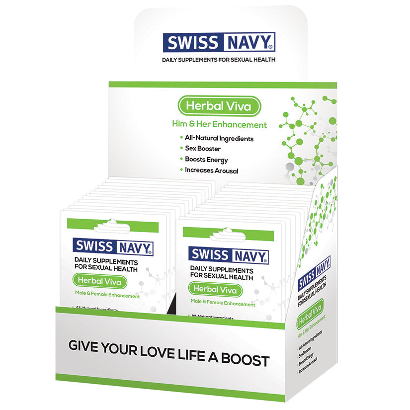 Swiss Navy Herbal Viva Display of 24 - UABDSM