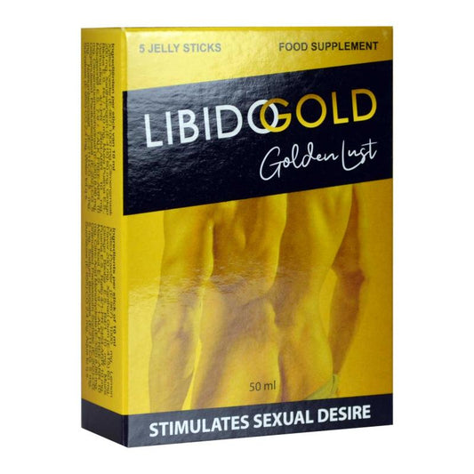 Libido Gold Golden Lust - Aphrodisiac For Men And Women - 5 Sachets - UABDSM