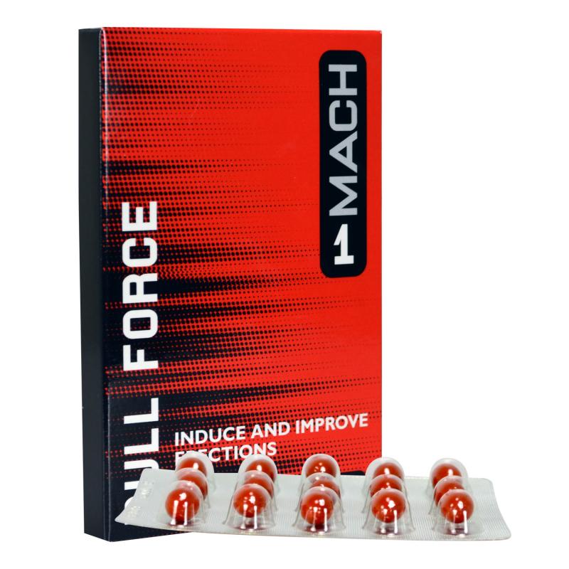 Mach 1 - Bull Force Aphrodisiac For Men - 15 Soft Gels - UABDSM