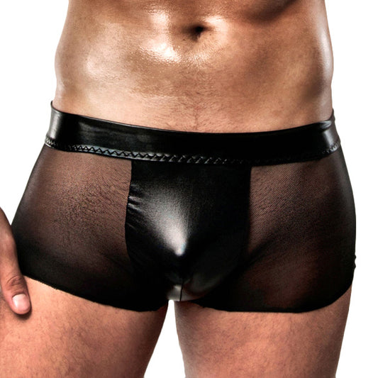 Passion Wet Look And Mesh Shorts Passion Wet Look And Mesh Shorts - UABDSM