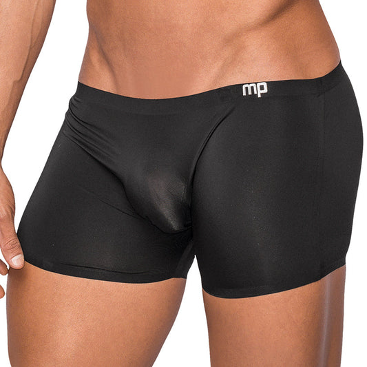Male Power Seamless Sleek Short w/ Sheer Pouch-Black Medium Male Power Seamless Sleek Short w/ Sheer Pouch-Black Medium - UABDSM