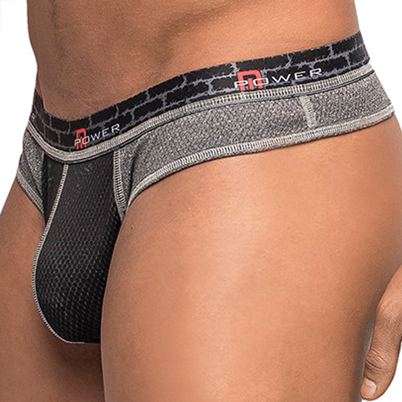 Male Power Reversible Bikini-Grey Medium - UABDSM