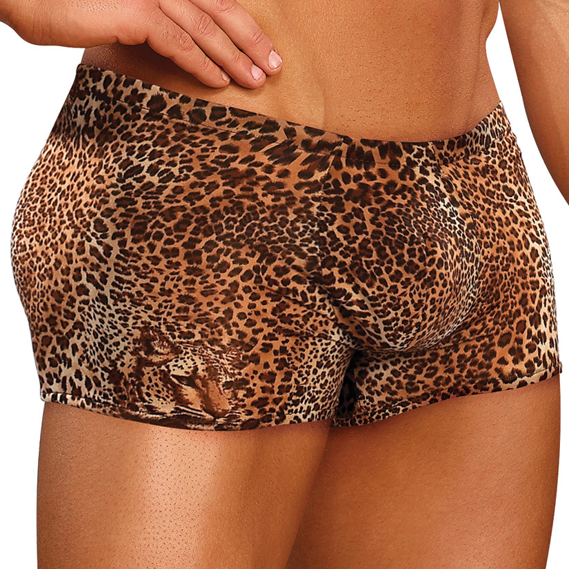 Male Power Animal Pouch Short-Leopard Large - UABDSM