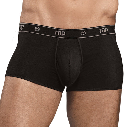 Male Power Bamboo Low Rise Mini Short-Black Medium Male Power Bamboo Low Rise Mini Short-Black Medium - UABDSM
