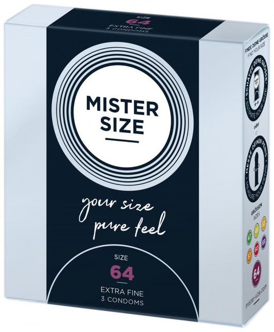 MISTER.SIZE 64 Mm Condoms 3 Pieces MISTER.SIZE 64 Mm Condoms 3 Pieces - UABDSM