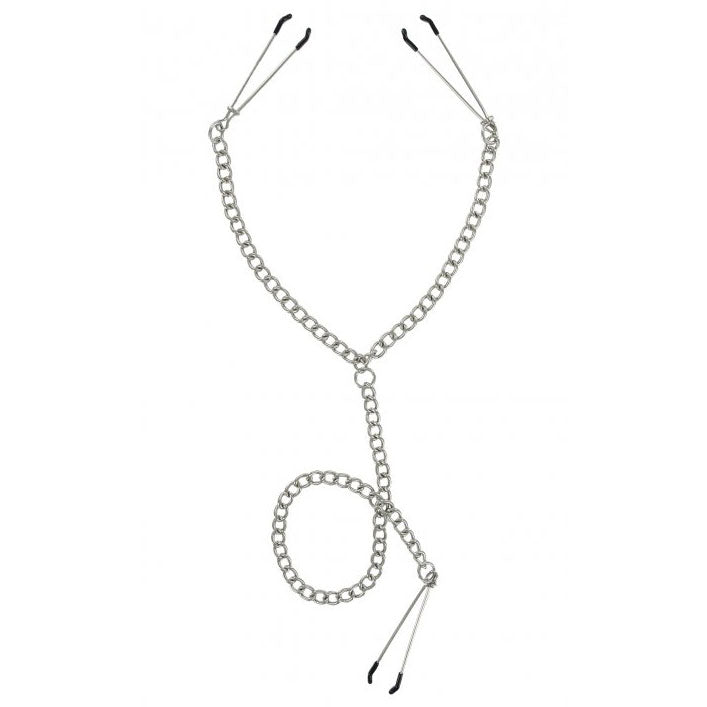 Master Series Nipple To Clit Tweezer Clamp Set - UABDSM