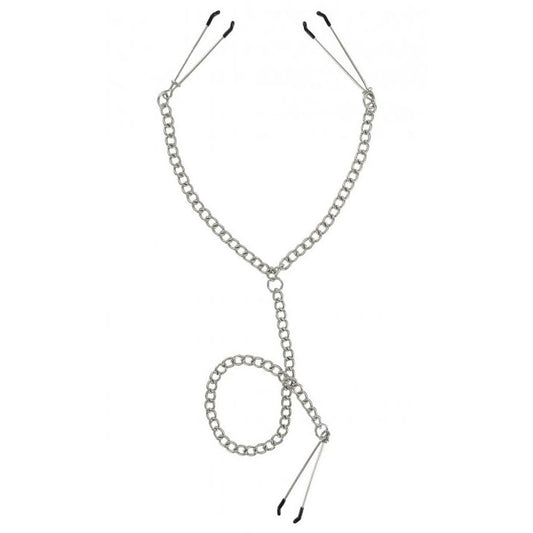 Master Series Nipple To Clit Tweezer Clamp Set Master Series Nipple To Clit Tweezer Clamp Set - UABDSM