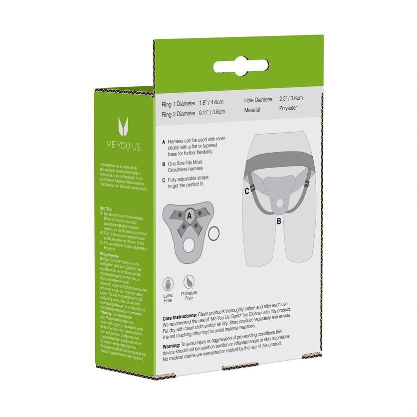 Me You Us Adjustable Harness Black - UABDSM