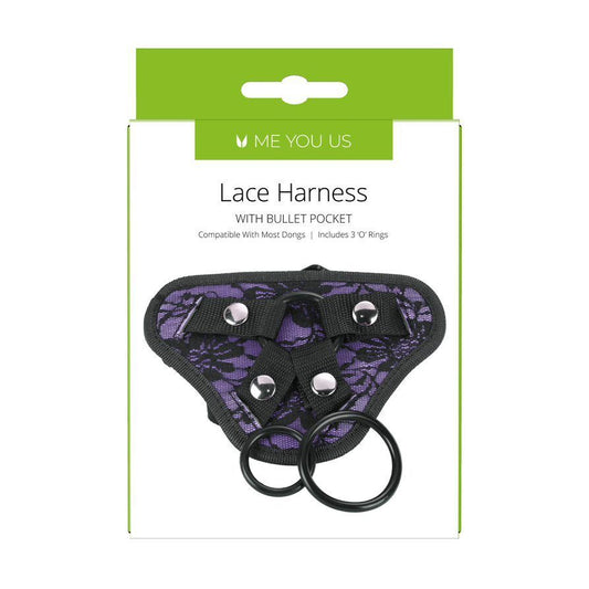 Me You Us Lace Harness With Bullet Pocket - UABDSM
