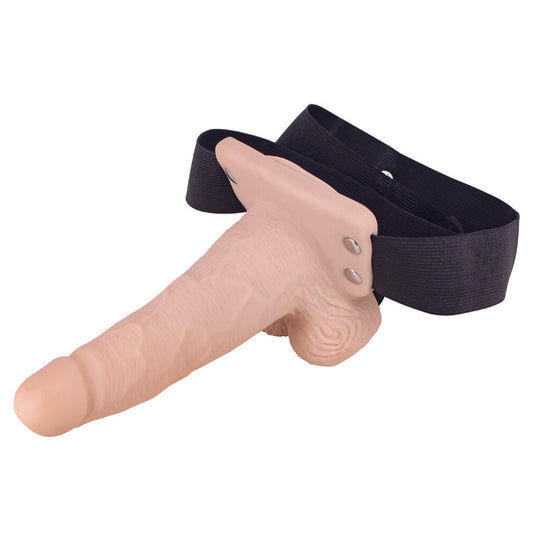 Erection Assistant Hollow Vibrating Strap-On 6 inch Flesh Pink Erection Assistant Hollow Vibrating Strap-On 6 inch Flesh Pink - UABDSM