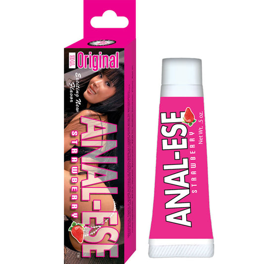 Anal-Ese Cream Strawberry Flavor .5 Oz Anal-Ese Cream Strawberry Flavor .5 Oz - UABDSM