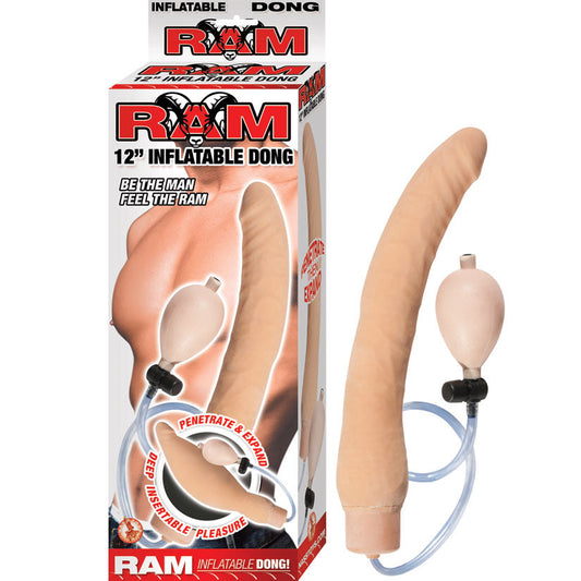 Ram 12-Inch Inflatable Dong - Flesh - UABDSM