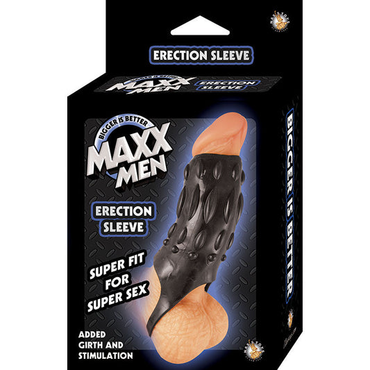Maxx Men Erection Sleeve - Black Maxx Men Erection Sleeve - Black - UABDSM