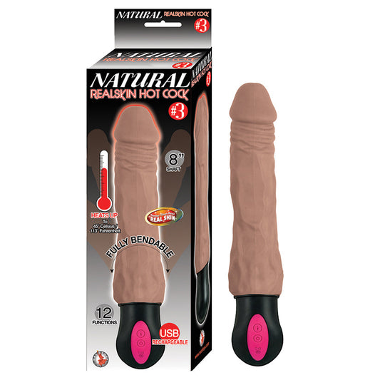 Natural Realskin Hot Cock #3-Brown 8 Natural Realskin Hot Cock #3-Brown 8 - UABDSM