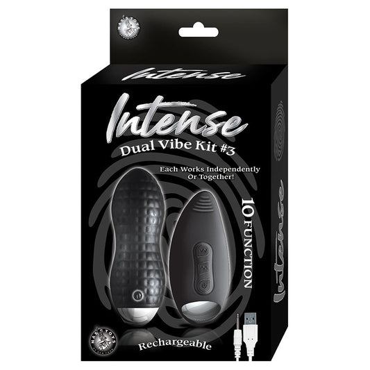 Intense Dual Vibe Kit #3-Black Intense Dual Vibe Kit #3-Black - UABDSM