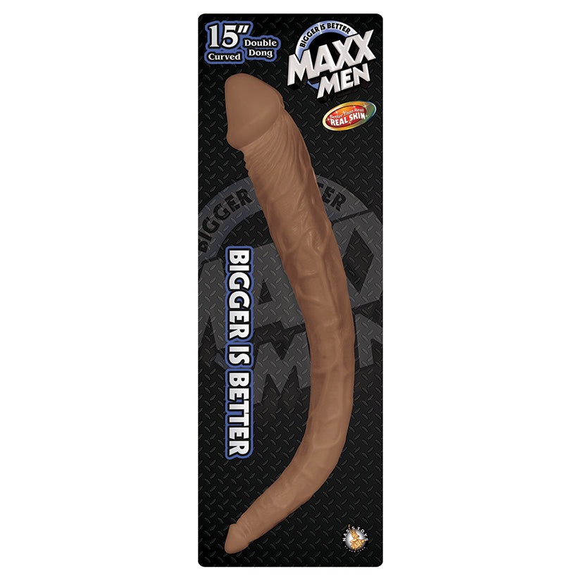 Maxx Men Curved Double Dong-Brown 15 - UABDSM