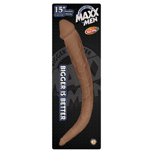 Maxx Men Curved Double Dong-Brown 15 Maxx Men Curved Double Dong-Brown 15 - UABDSM
