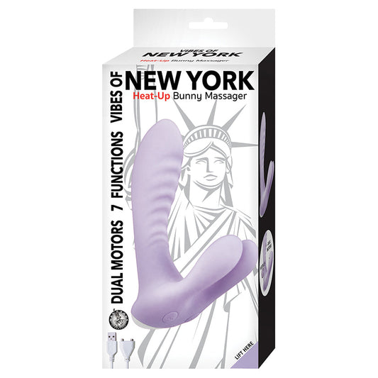 Vibes Of New York Bunny Massager-Lavender 6.5 Vibes Of New York Bunny Massager-Lavender 6.5 - UABDSM