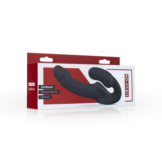 No-Parts - Morgan Strapless Strap-On Dildo - 22 Cm - Black - UABDSM