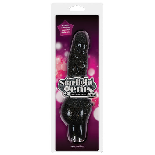 Starlight Gems Aries Vibrating Massager-Black Starlight Gems Aries Vibrating Massager-Black - UABDSM