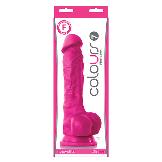 Colours Pleasures - 7 Dildo - Pink Colours Pleasures - 7 Dildo - Pink - UABDSM