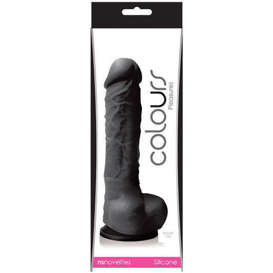 Colours Pleasures - 5 Dildo - Black Colours Pleasures - 5 Dildo - Black - UABDSM