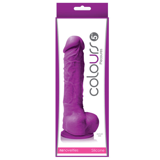 Colours Pleasures - 5 Dildo - Purple Colours Pleasures - 5 Dildo - Purple - UABDSM