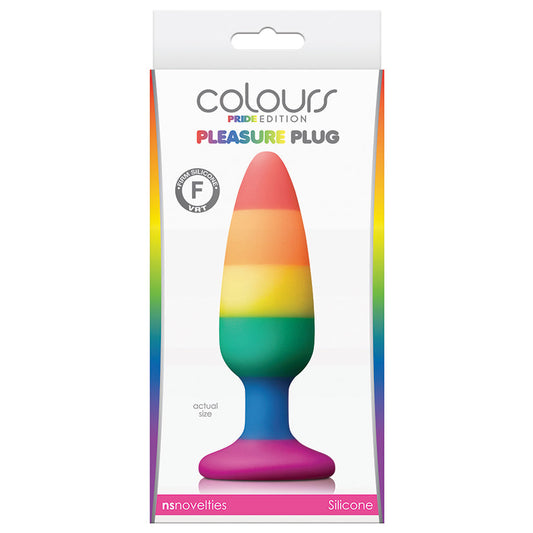 Colours Pride Edition Pleasure Plug-Rainbow Medium Colours Pride Edition Pleasure Plug-Rainbow Medium - UABDSM