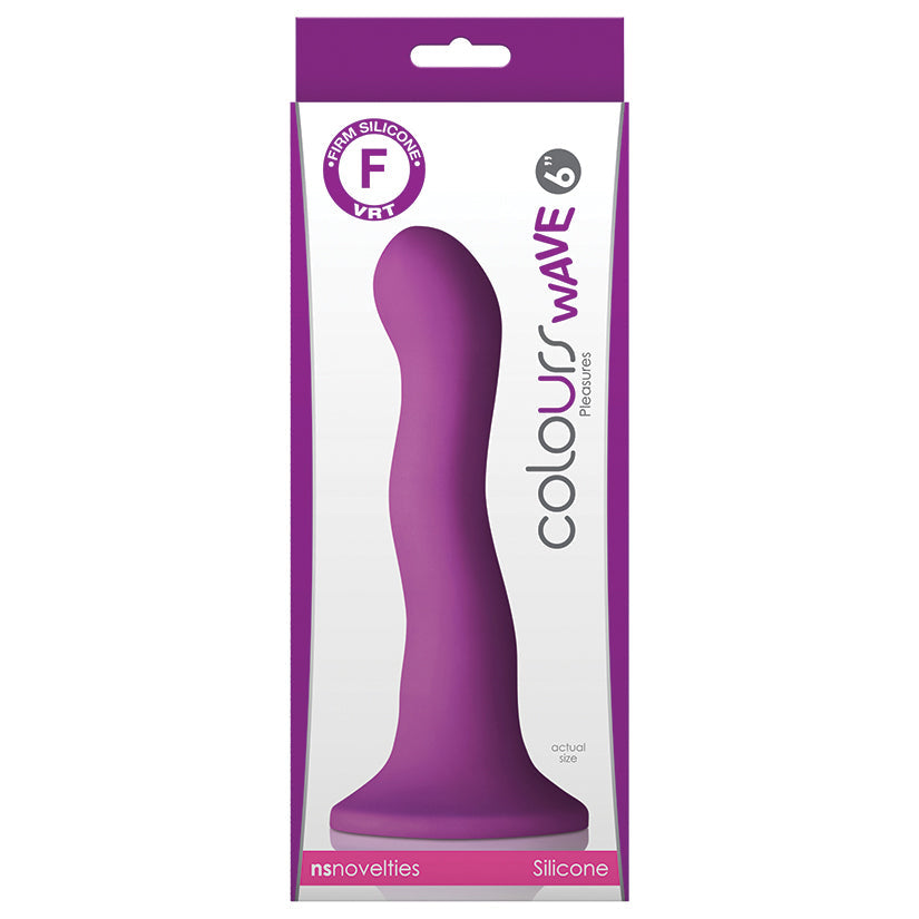 Colours - Wave - 6 Dildo - Purple - UABDSM