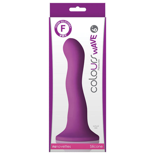 Colours - Wave - 6 Dildo - Purple Colours - Wave - 6 Dildo - Purple - UABDSM