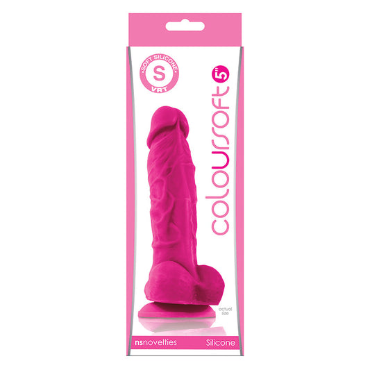 Coloursoft 5 Soft Dildo - Pink Coloursoft 5 Soft Dildo - Pink - UABDSM