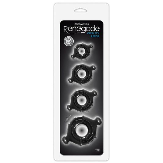 Renegade Vitality Rings - Black Renegade Vitality Rings - Black - UABDSM