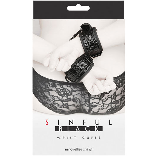 Sinful Wrist Cuffs - Black Sinful Wrist Cuffs - Black - UABDSM
