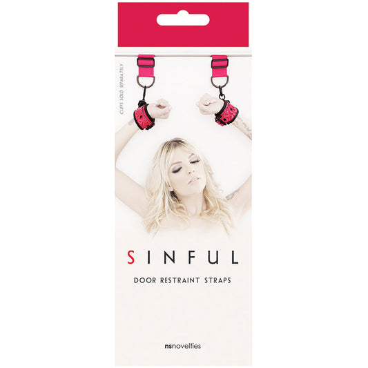 Sinful Door Restraint Straps-Pink Sinful Door Restraint Straps-Pink - UABDSM