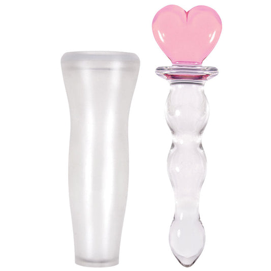 Crystal Heart of Glass - Pink Crystal Heart of Glass - Pink - UABDSM