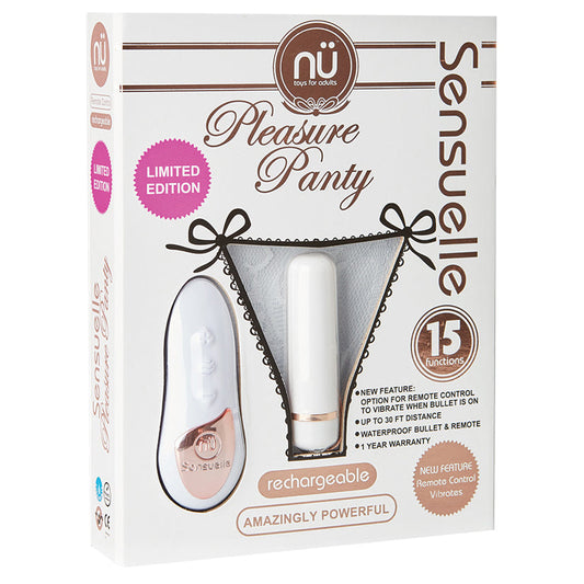 Sensuelle Pleasure Panty-White Sensuelle Pleasure Panty-White - UABDSM