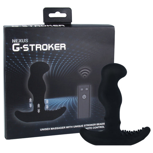 Nexus G Stroker Unisex Massager with Stroker Beads-Black Nexus G Stroker Unisex Massager with Stroker Beads-Black - UABDSM