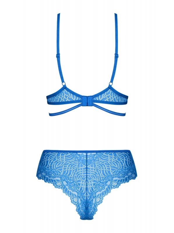 Bluellia Lace Bra Set - Blue - UABDSM