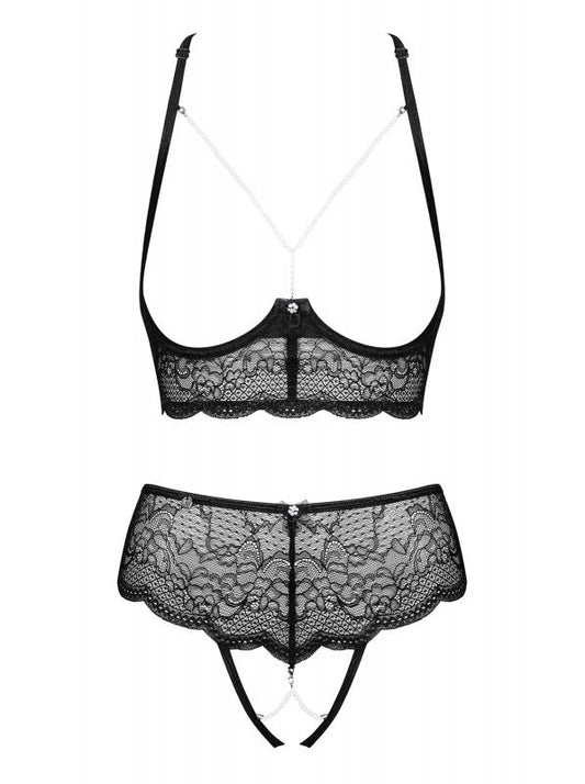 Pearlove 2-Piece Open Cup Bra Set And Pearls Pearlove 2-Piece Open Cup Bra Set And Pearls - UABDSM