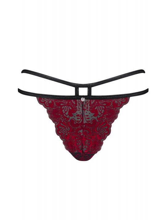 Sugestina Sexy Lace Slip - Black/Red Sugestina Sexy Lace Slip - Black/Red - UABDSM