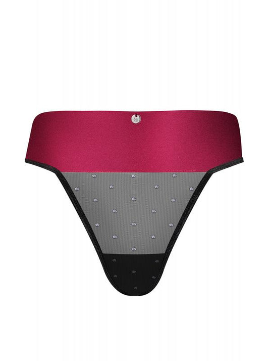 Thong With Sexy Bow - Black/Red Thong With Sexy Bow - Black/Red - UABDSM