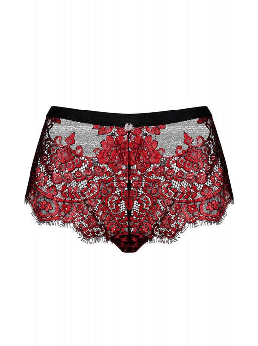 Redessia Lace Panties - Red/Black - UABDSM