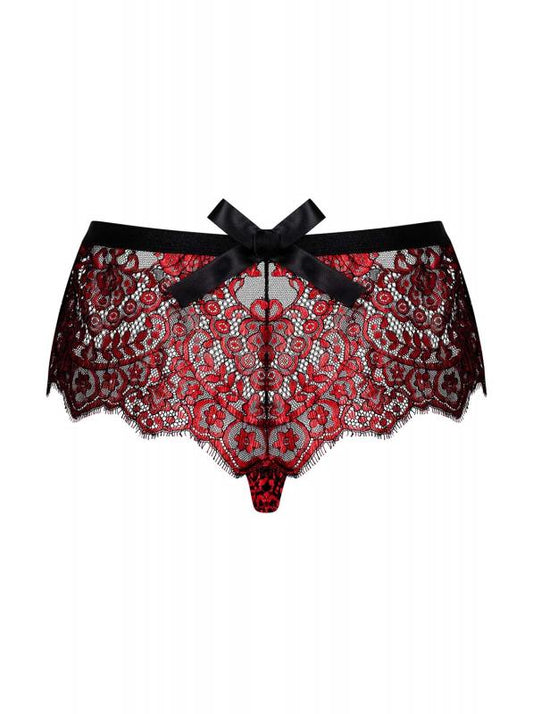 Redessia Lace Panties - Red/Black Redessia Lace Panties - Red/Black - UABDSM