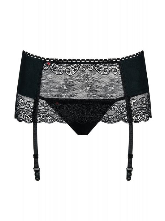 Miamor Garter Belt With Thong - Black Miamor Garter Belt With Thong - Black - UABDSM
