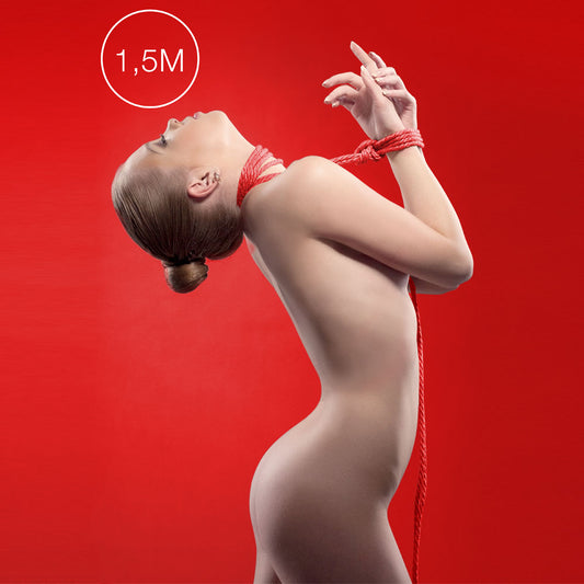 Ouch 1.5 Meters Kinbaku Mini Rope Red - UABDSM