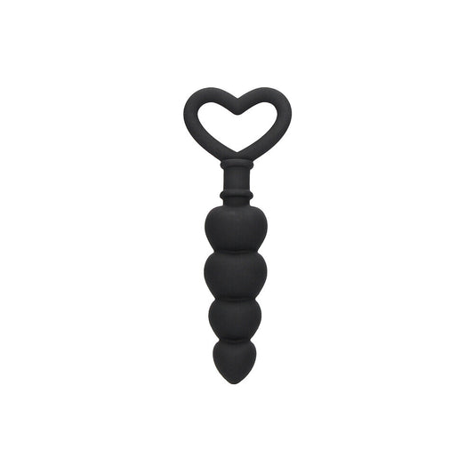 Ouch Silicone Anal Love Beads Black Ouch Silicone Anal Love Beads Black - UABDSM