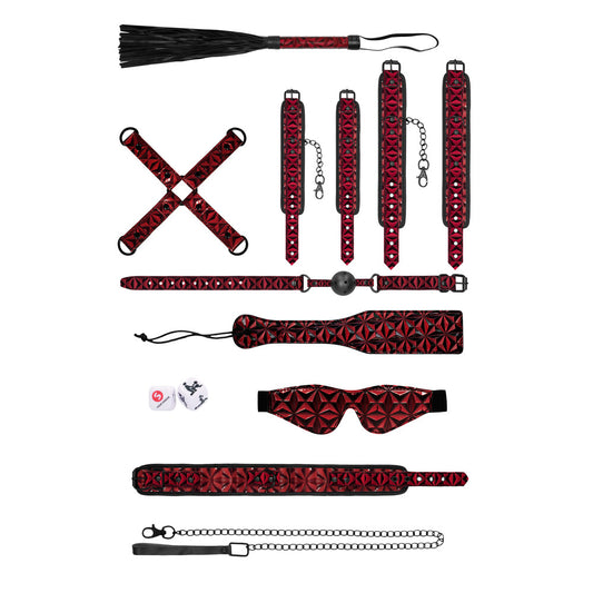 Ouch Luxury Bondage Kit Burgandy Ouch Luxury Bondage Kit Burgandy - UABDSM