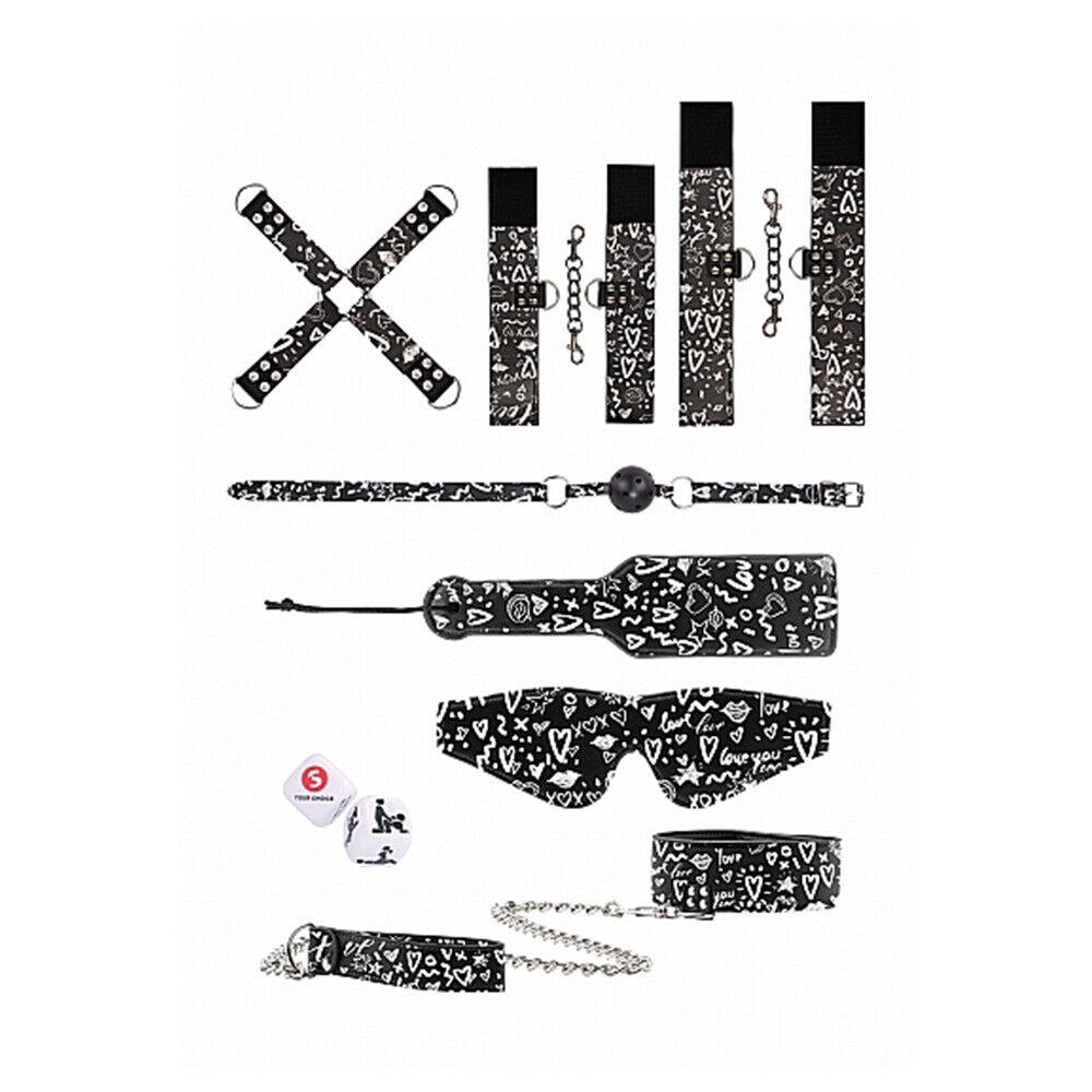 Ouch Love Street Art Printed Bondage Kit - UABDSM