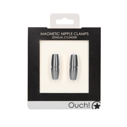 Ouch Magnetic Sensual Cylinder Nipple Clamps - UABDSM